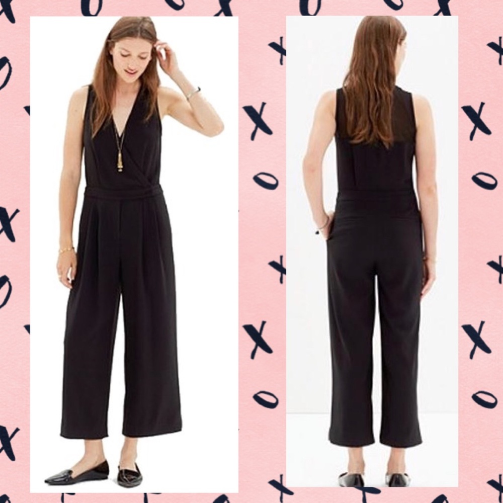 MADEWELL Baxter Sleeveless Wide Leg Jumpsuit Sz 4